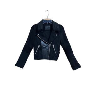 Blank NYC Black Jacket with leather trim - Women’s XS
